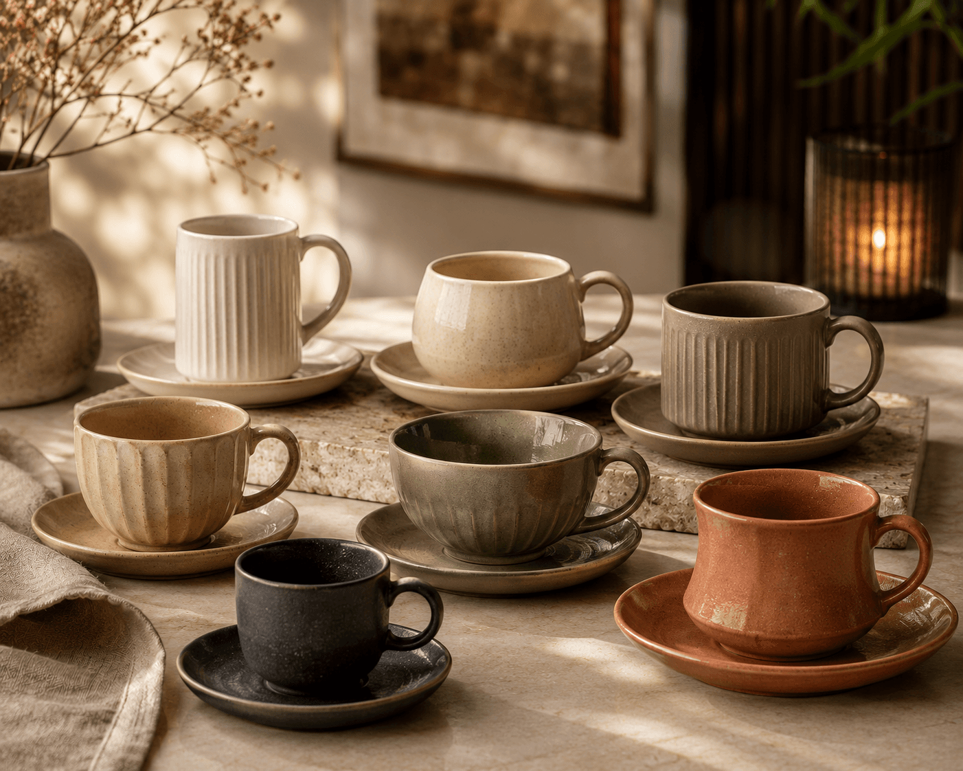 Ivory Chai Cup Set