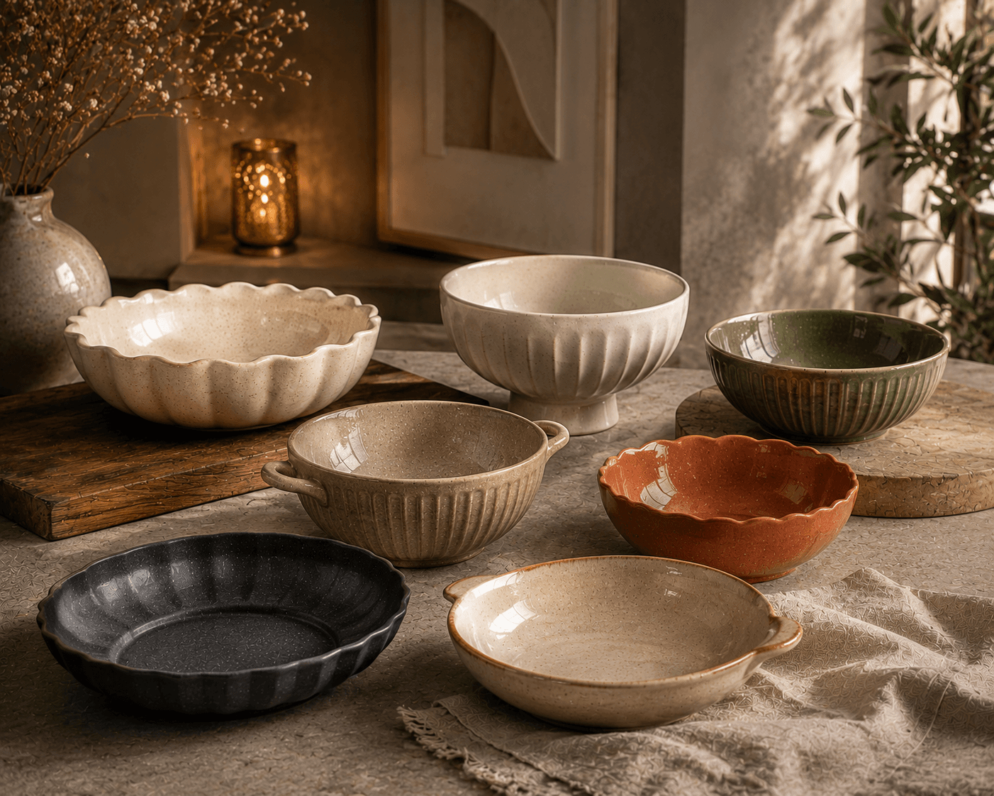 Nesting Bowl Set — Earth Tones - Image 1