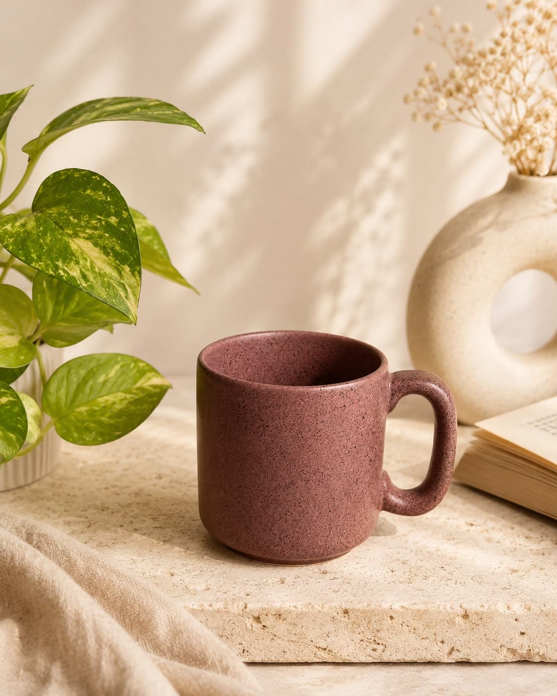 Rust Amber Stoneware Mug