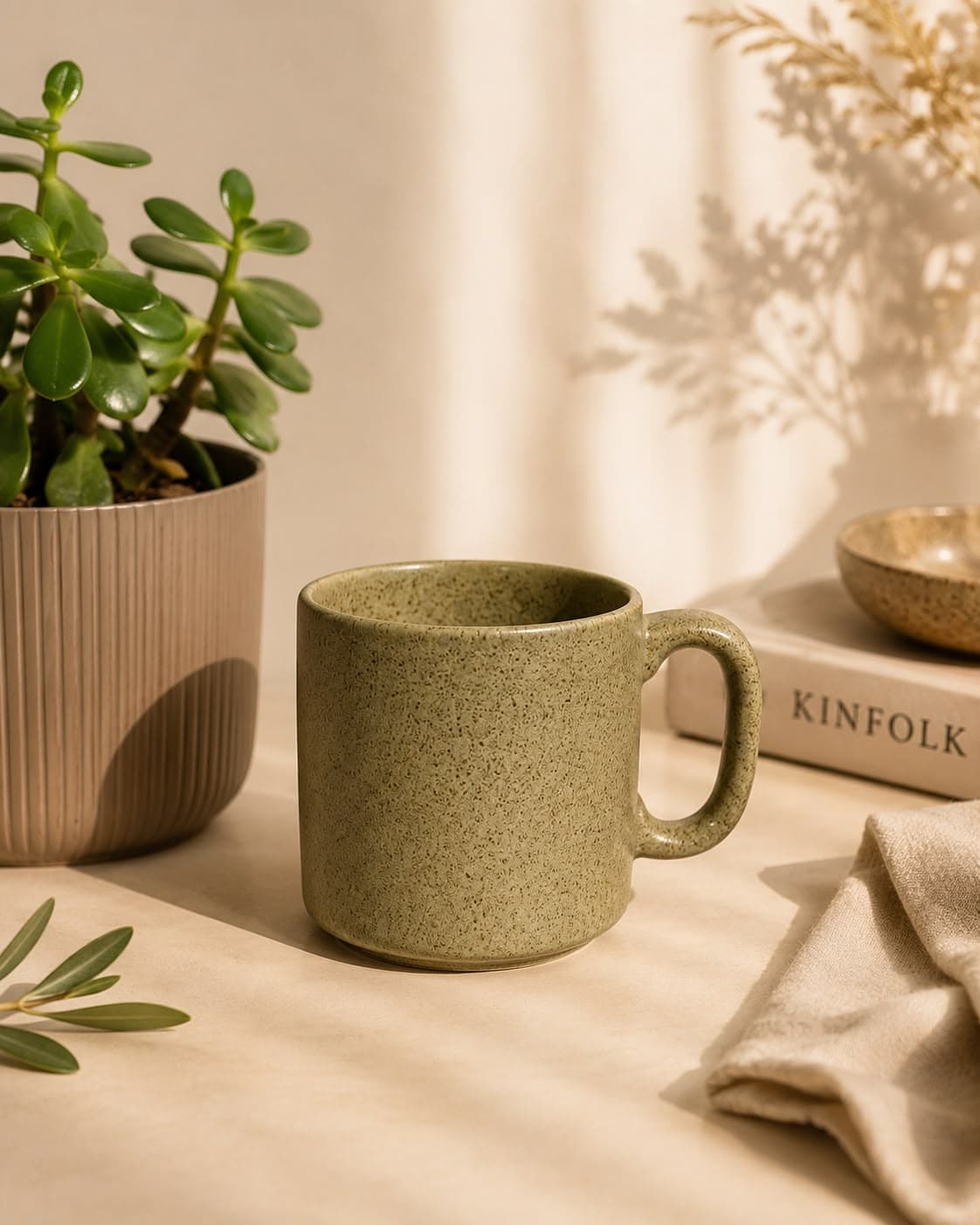 Sage Stoneware Mug