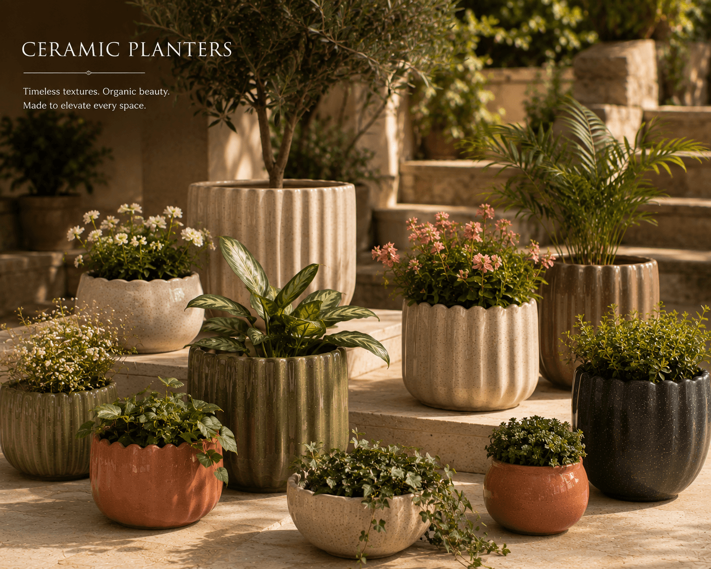 Sculptural Floor Planter