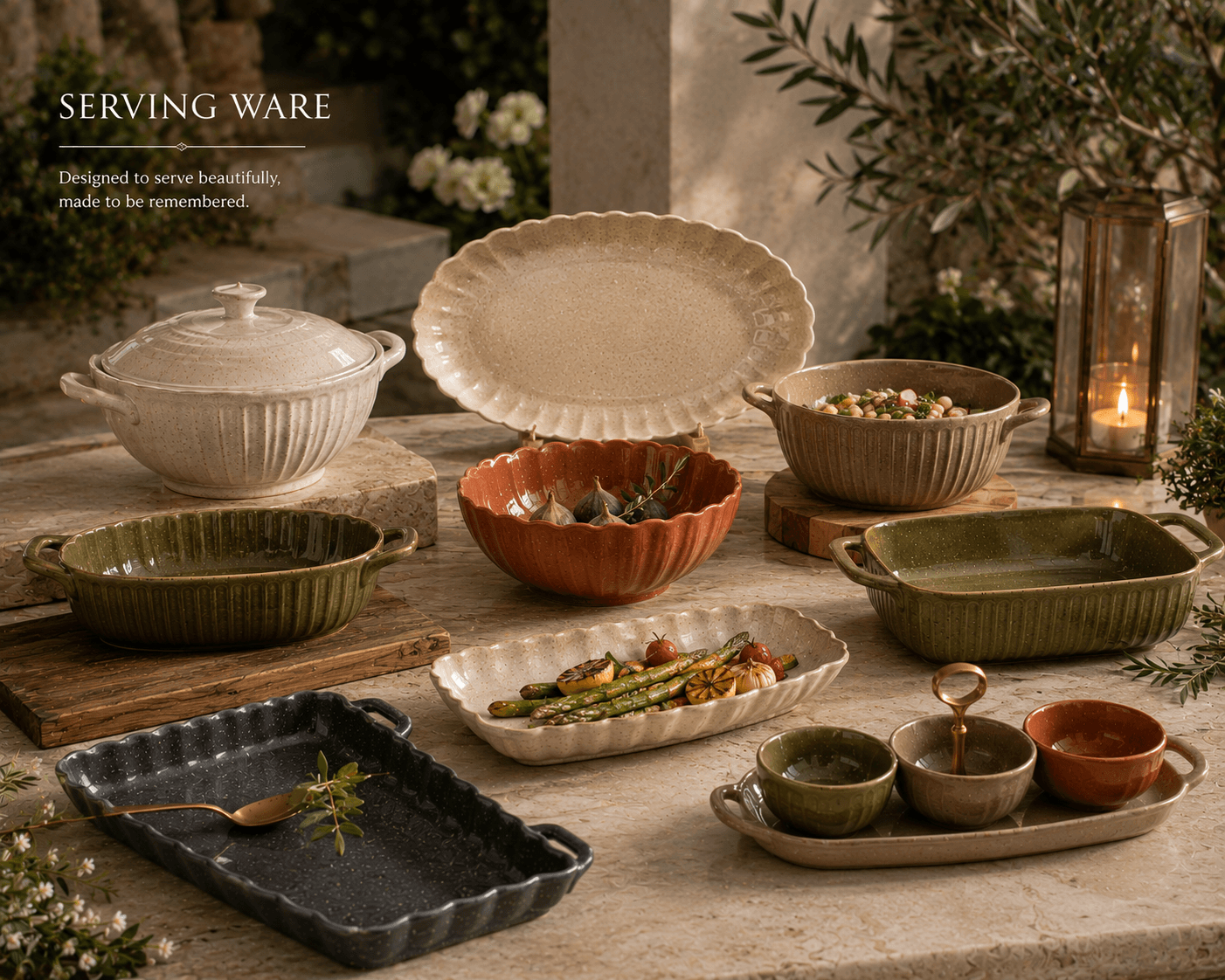 Three-Tier Ceramic Serving Stand - Image 1