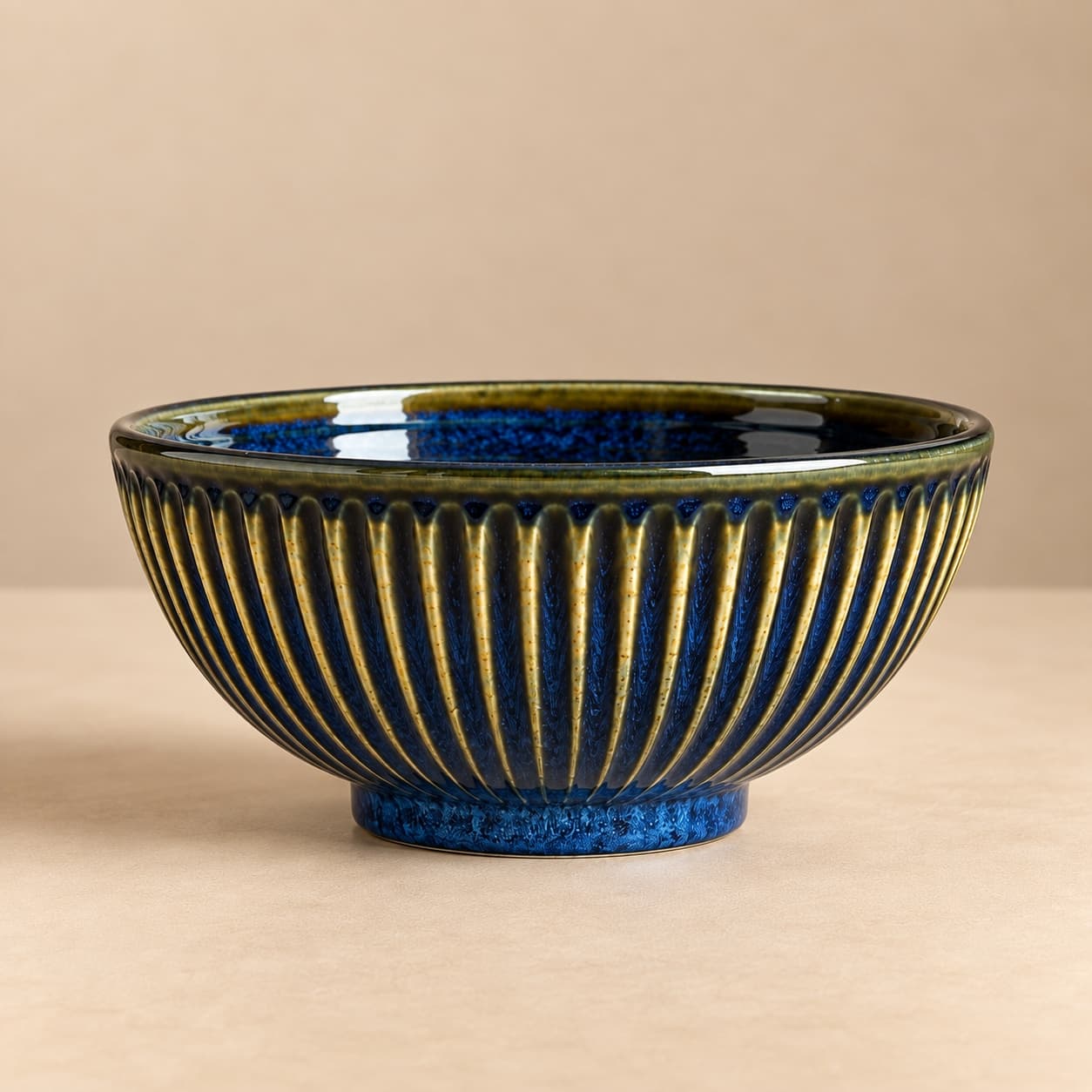 Neelkanth Fluted Serving Bowl - Image 1